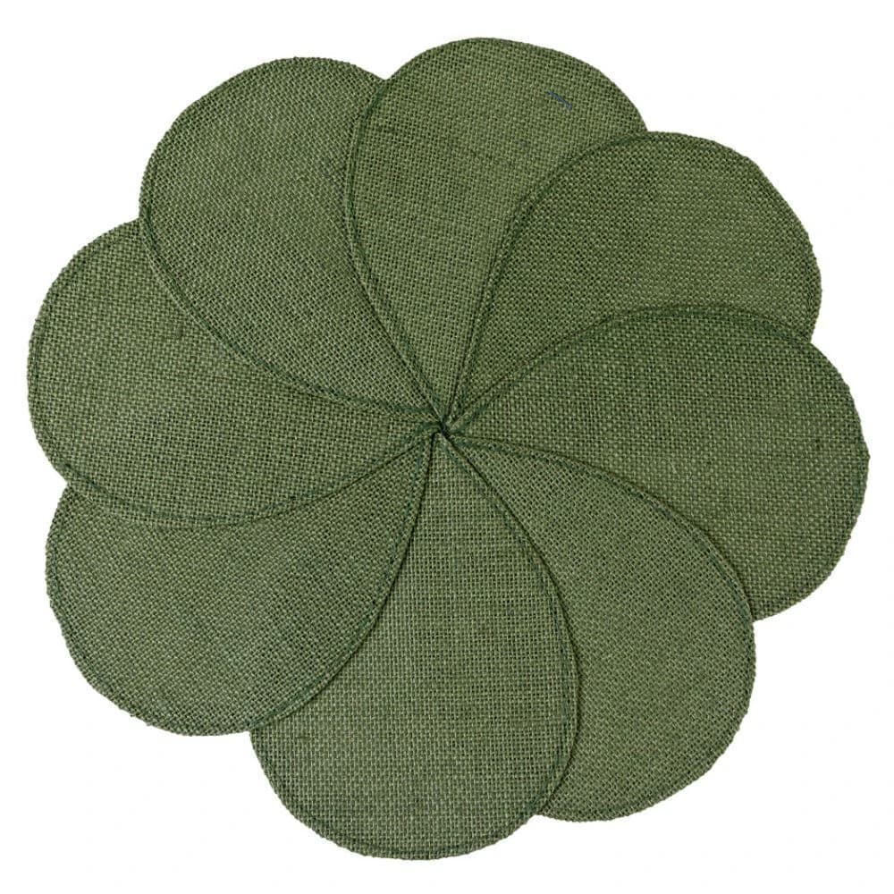 Jogo Americano de Fibra Auguri Casa Catavento Verde 38cm 4pçs