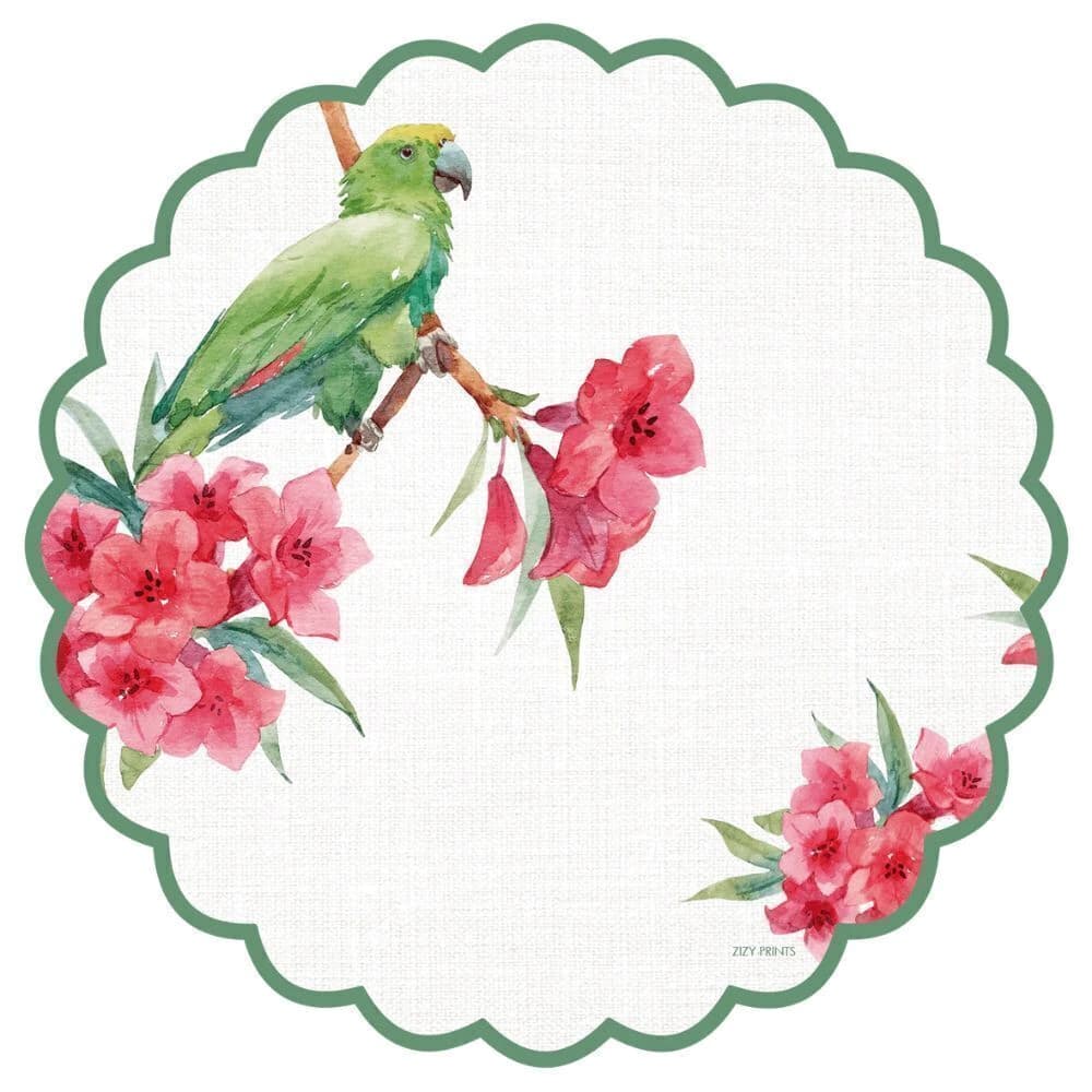 Jogo Americano de Papel Papagaio 38cm 12pçs