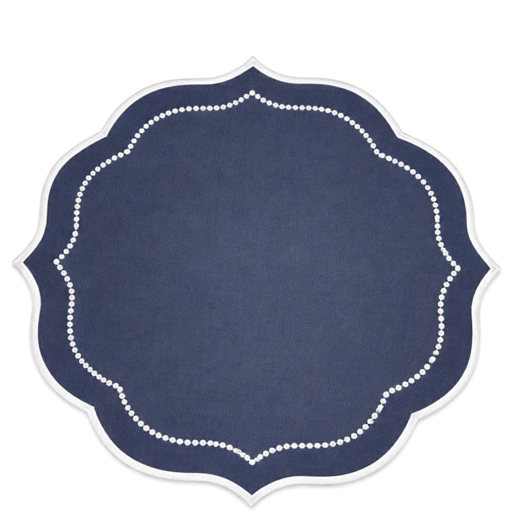 Jogo Americano Sintético Dupla Face Luna Azul Marinho 44cm