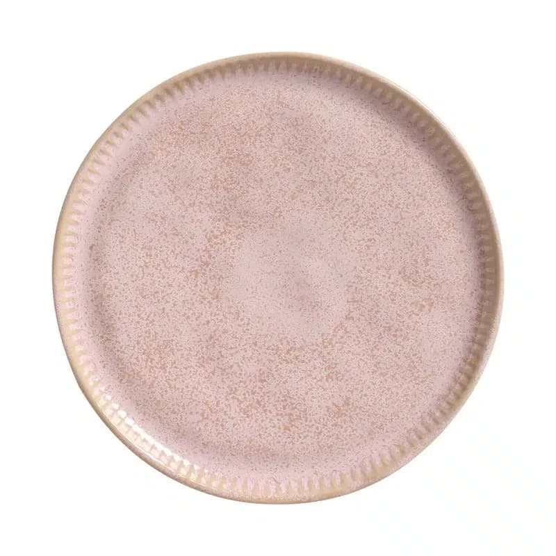 Jogo de 06 Pratos Sobremesa Linhas Litchi Porto Brasil 21,5 cm