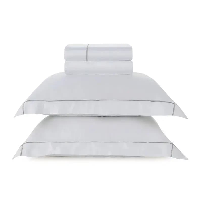 Jogo de Cama King Girelli 300 Fios Branco\/Fendi Trussardi
