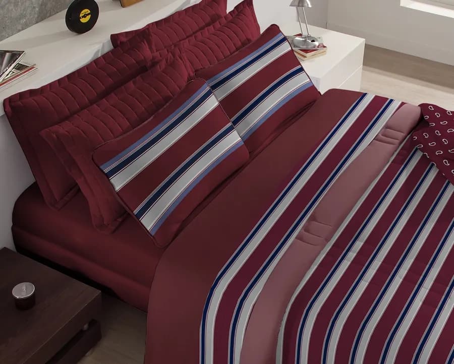 Jogo de Cama Malha Tecebem Lyon Solteiro - 100% Algodão