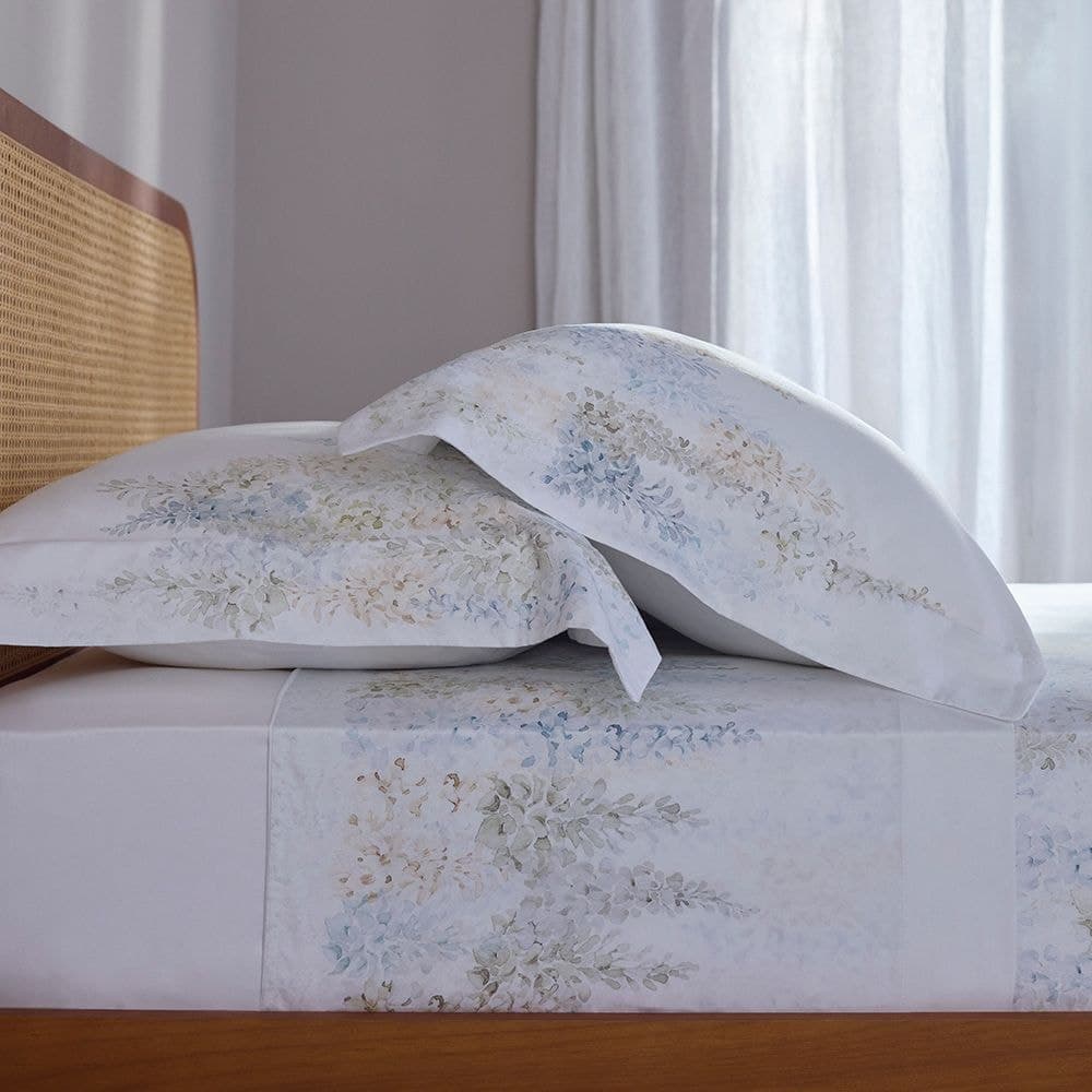 Jogo de Cama Queen 400 Fios Buddemeyer Luxus Lila 100% Algodão Penteado Estampado 4 peças