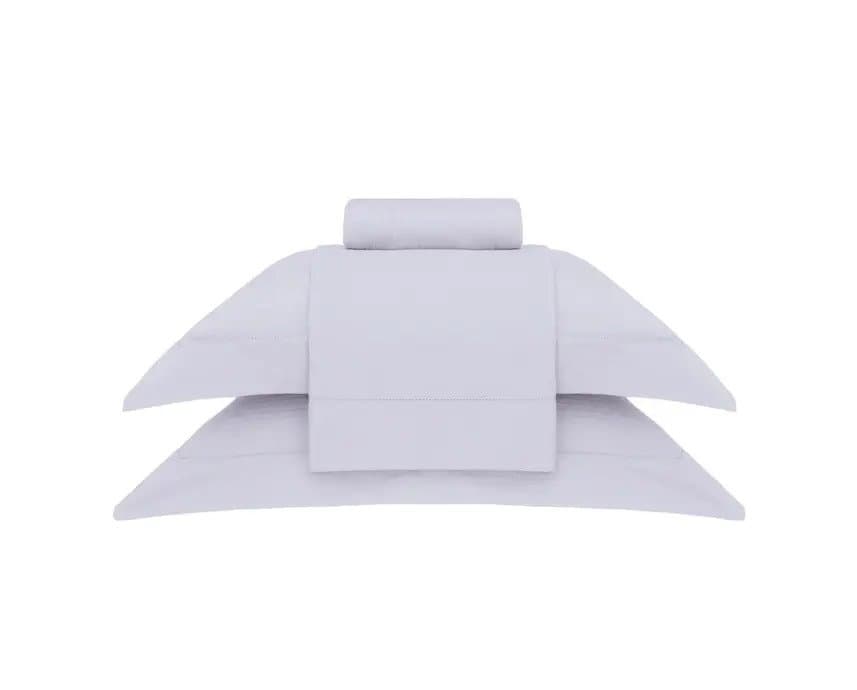 Jogo De Cama Super King Damask Stripes 300 Fios Buddemeyer Prata 2,80 x 2,50 m