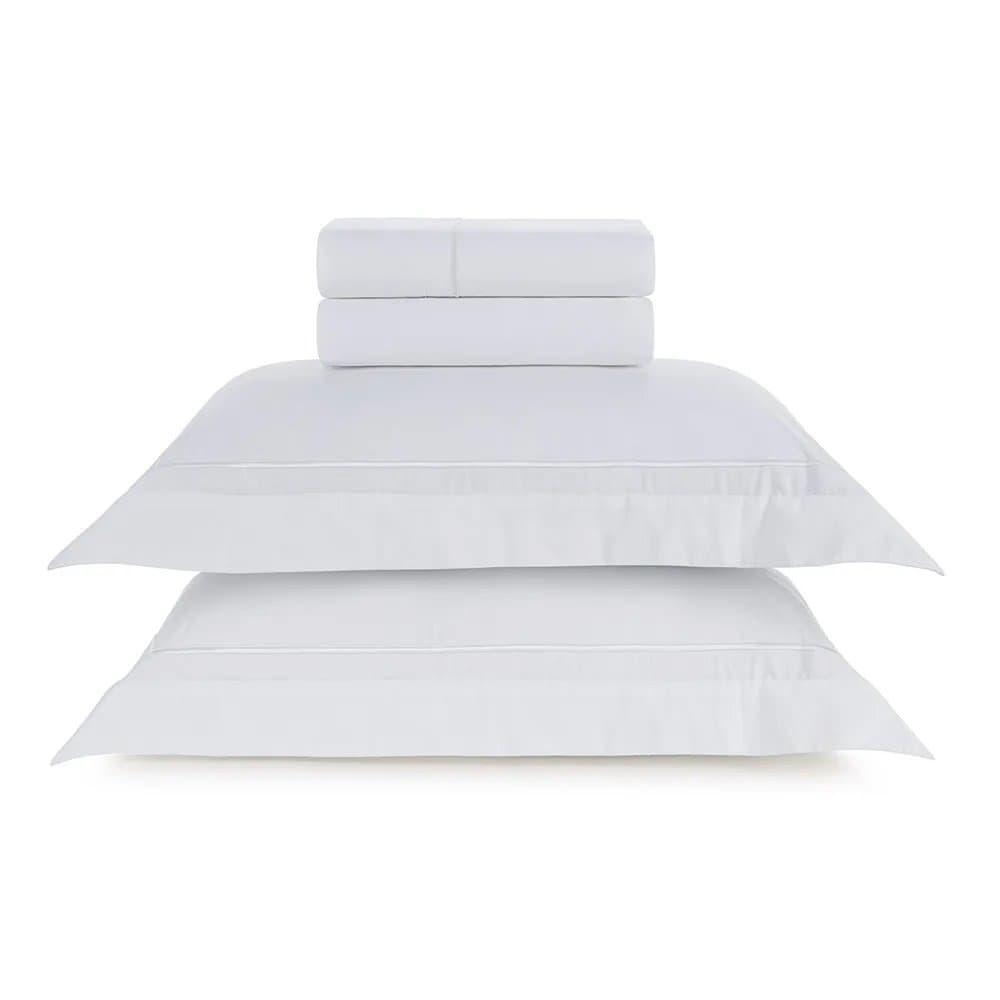 Jogo de Cama Super King Fiesole 200 Fios Trussardi Branco 280cm x 260cm