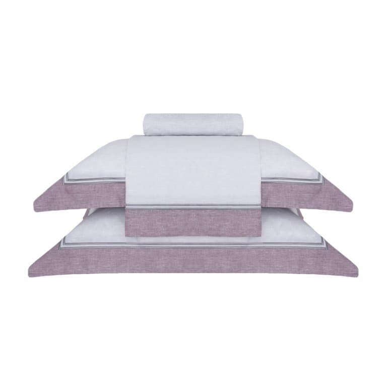 Jogo De Cama Super King Intense Cosmopolitan 250 Fios Buddemeyer Branco/Vermelho 2,80 x 2,60 m