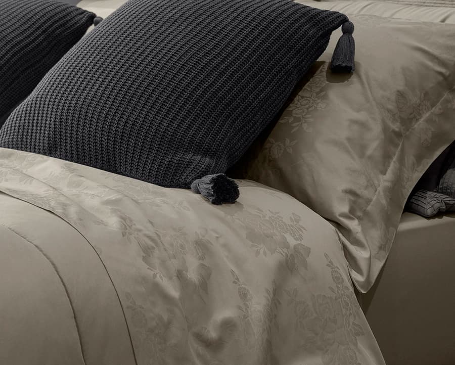 Jogo de Cama Zelo Select Jacquard Solteiro - Percal 400 Fios - Toque Acetinado - Fendi