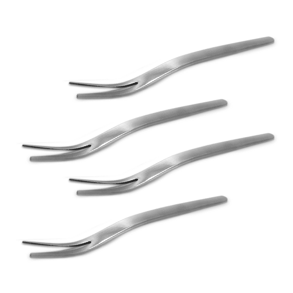 Jogo de Garfos para Petisco em Inox 4pcs - Mimo Style