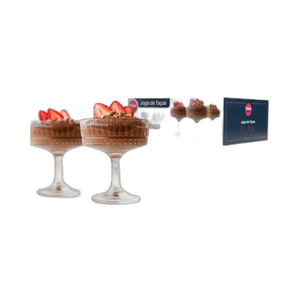 Jogo de Taças De Sobremesa Slam 6 Peças 195mL - Dolce Home