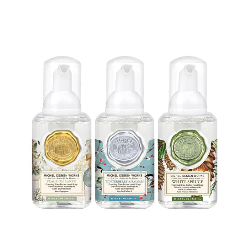 Kit 3 Mini Sabonetes Líquidos Peace On Earth, Winterberry & Balsam e White Spruce
