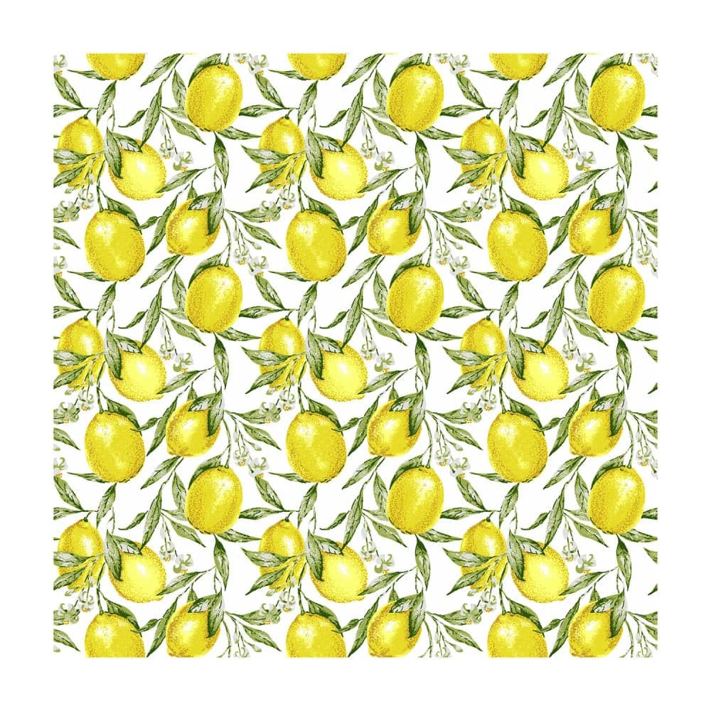 Kit 4 Guardanapos de Tecido 45x45cm Home Limão Siciliano - Copa & Cia