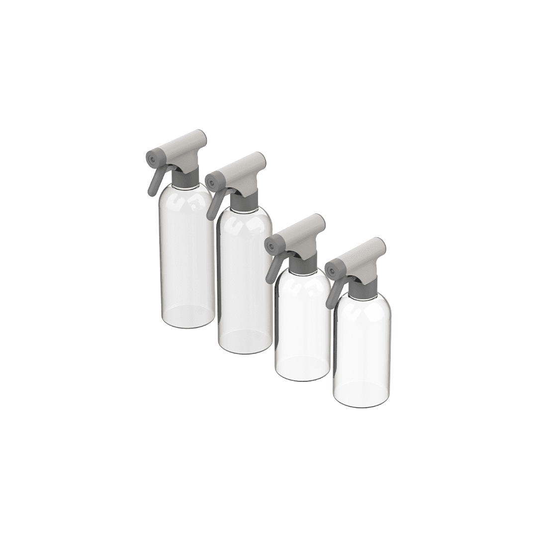 Kit Borrifadores Multiuso Ou 4 Peças Linha Flow
