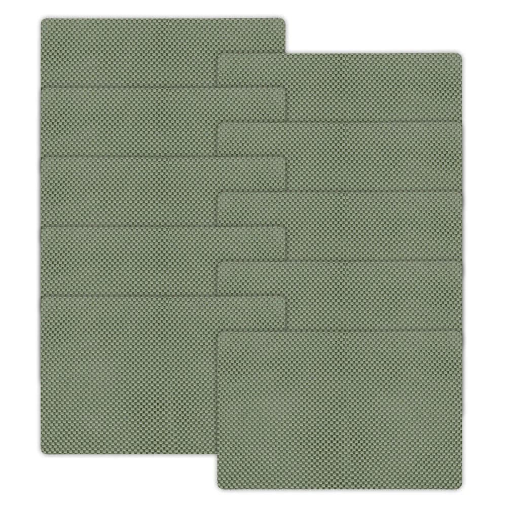 Kit Com 10 Jogo Americano Superfixo Verde Eucalipto - Copa & Cia