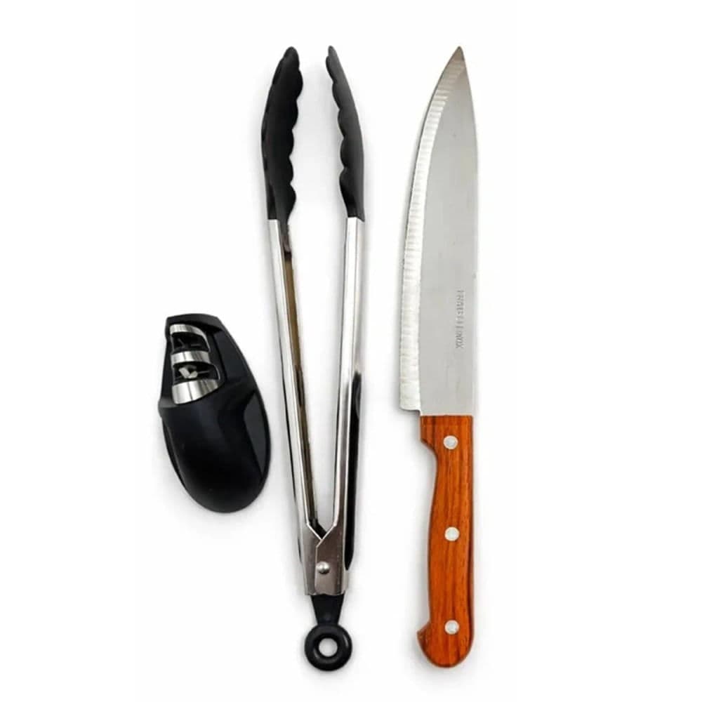 Kit de Churrasco Mestre 3 Peças - Fratelli