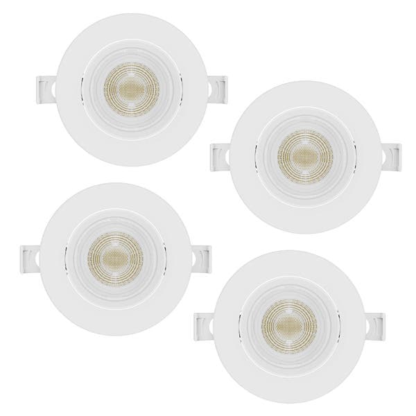 Kit Spot Embutir Led Redondo 5W Luz 3 em 1 Inspire Branco com 4 Unidades