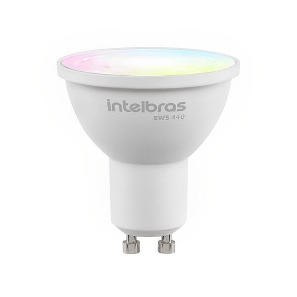 Lâmpada de LED Inteligente GU10 Dicroica 4,8W 350lm Luz RGB Bivolt Intelbras