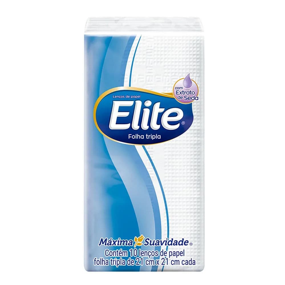 Lenço de Papel Pocket 6 Pacotes com 10 Folhas Tripla - Elite