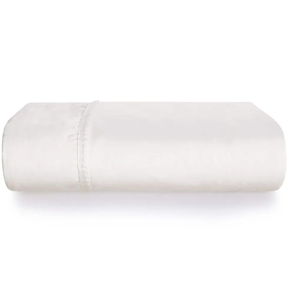 Lençol Avulso com Elástico Solteiro 300 Fios Grasso Trussardi Branco 1,00 x 2,00 m
