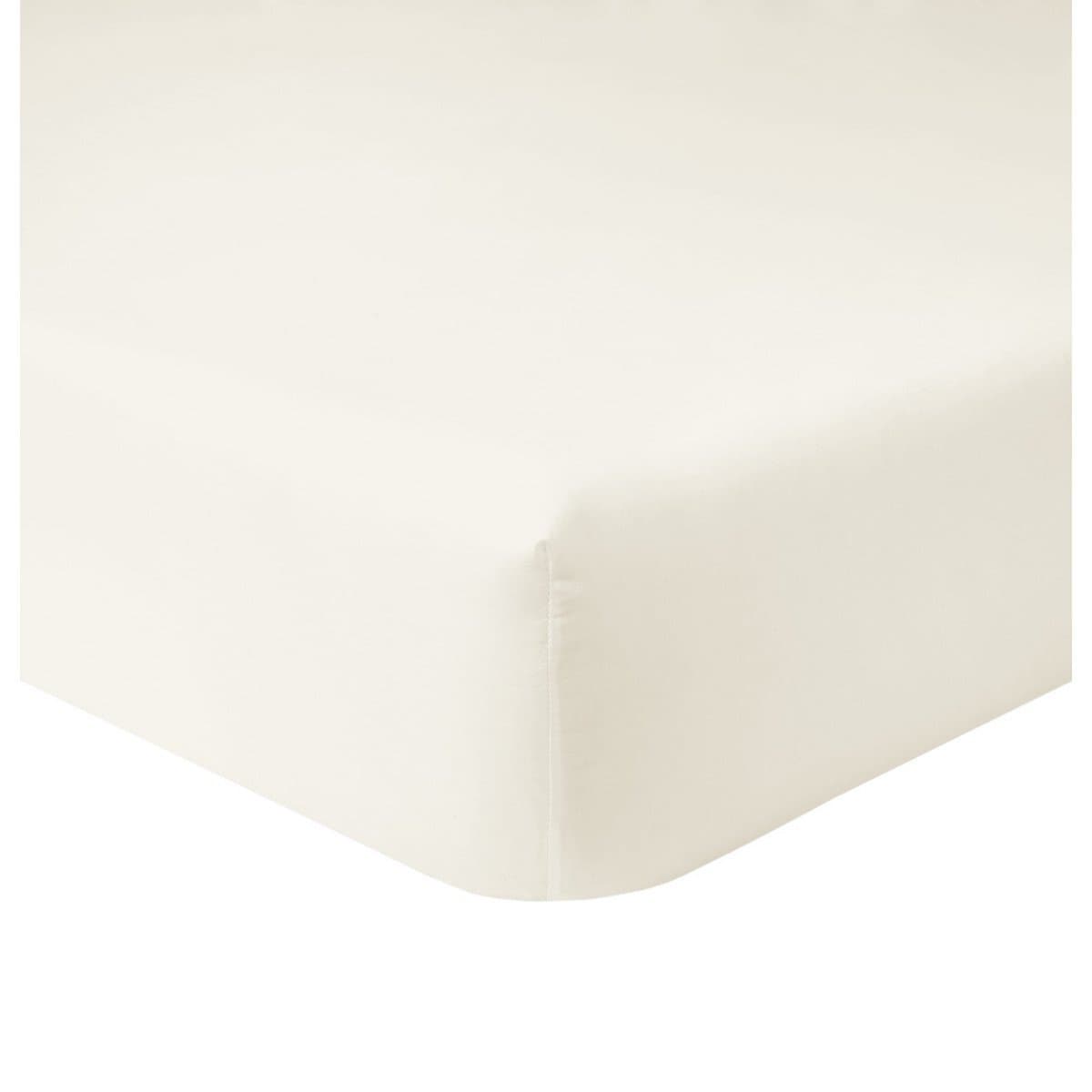 Lençol com Elástico Super King Triomphe 300 Fios Algodão Orgânico Yves Delorme Madrepérola 2,00x2,00m