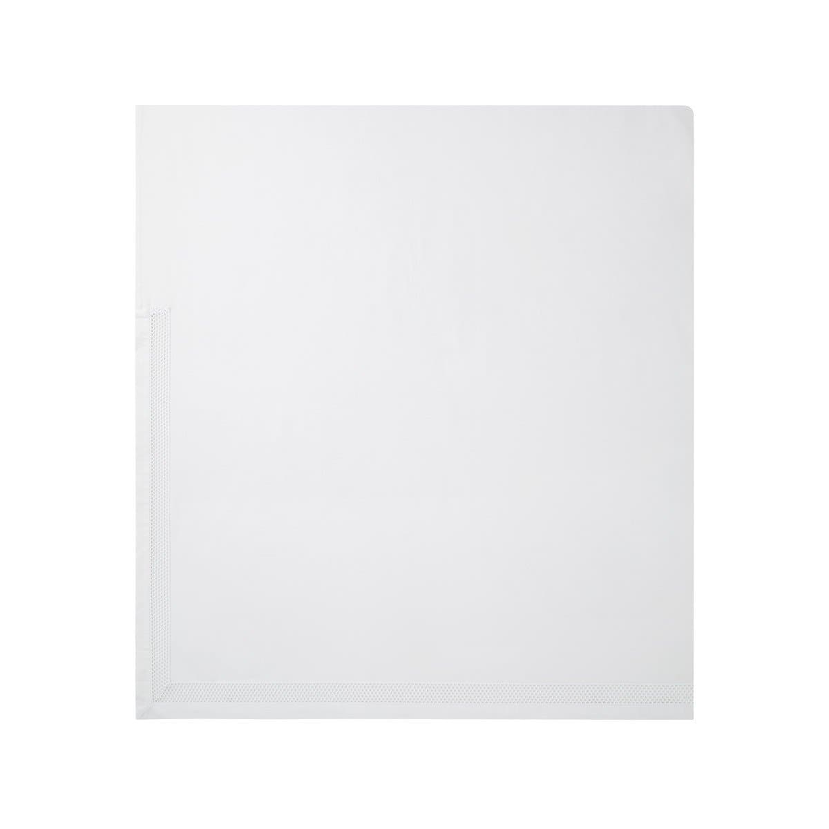 Lençol de Cima Super King Oriane 500 Fios Yves Delorme Branco 2,90 x 2,95 m