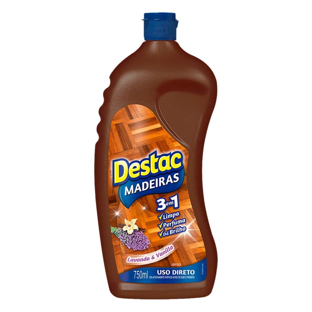Limpa Pisos de Madeiras 750mL - Destac