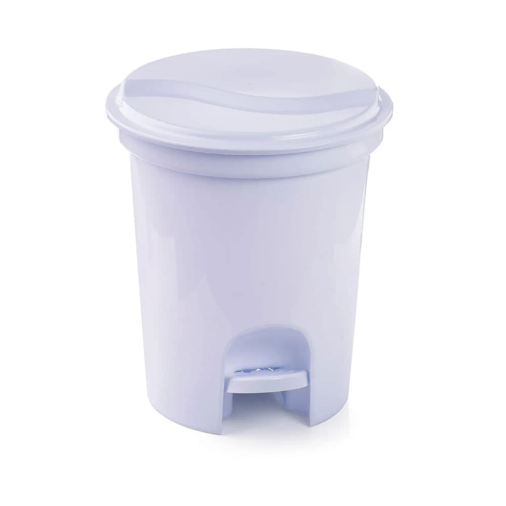 Lixeira de Chão com Pedal 13l Branca - Plasvale