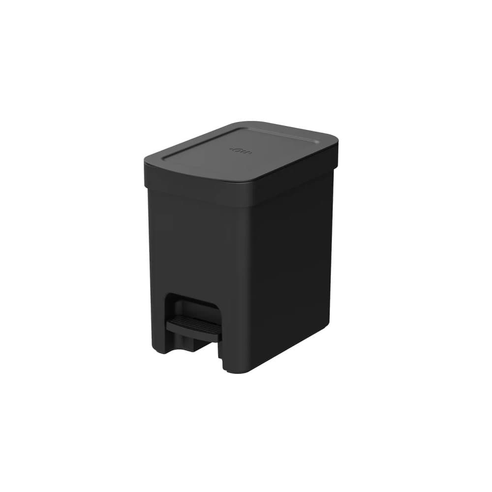 Lixeira de Chão Trium com Pedal 6l Preta - Ou