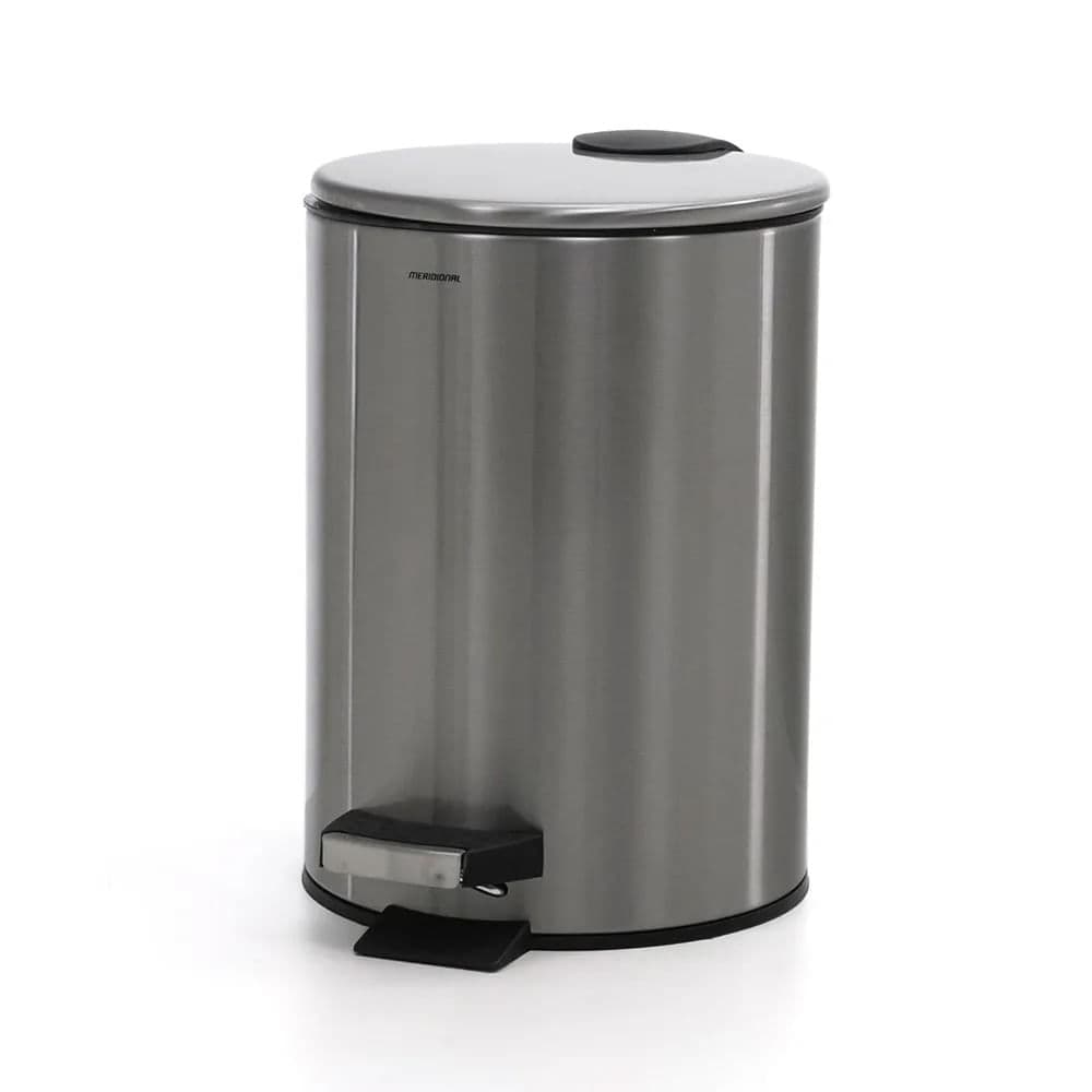 Lixeira Inox de Chão Flat com Pedal 3l - Meridional