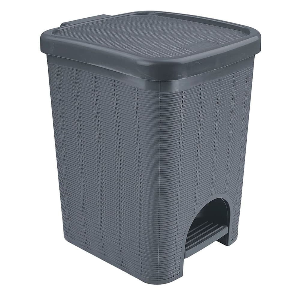 Lixeira Vime 12L Chumbo - Nitron