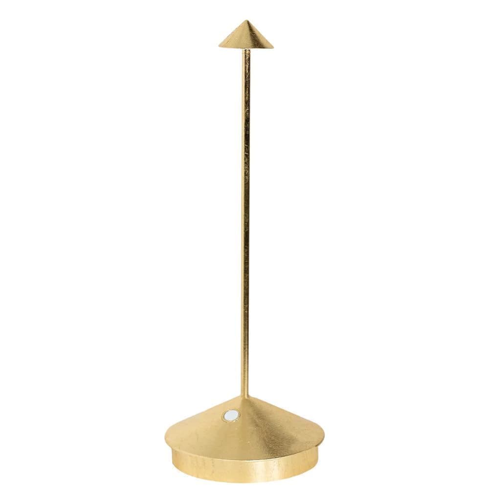 Luminaria de Mesa Zafferano Pina Pro Ouro 29cm