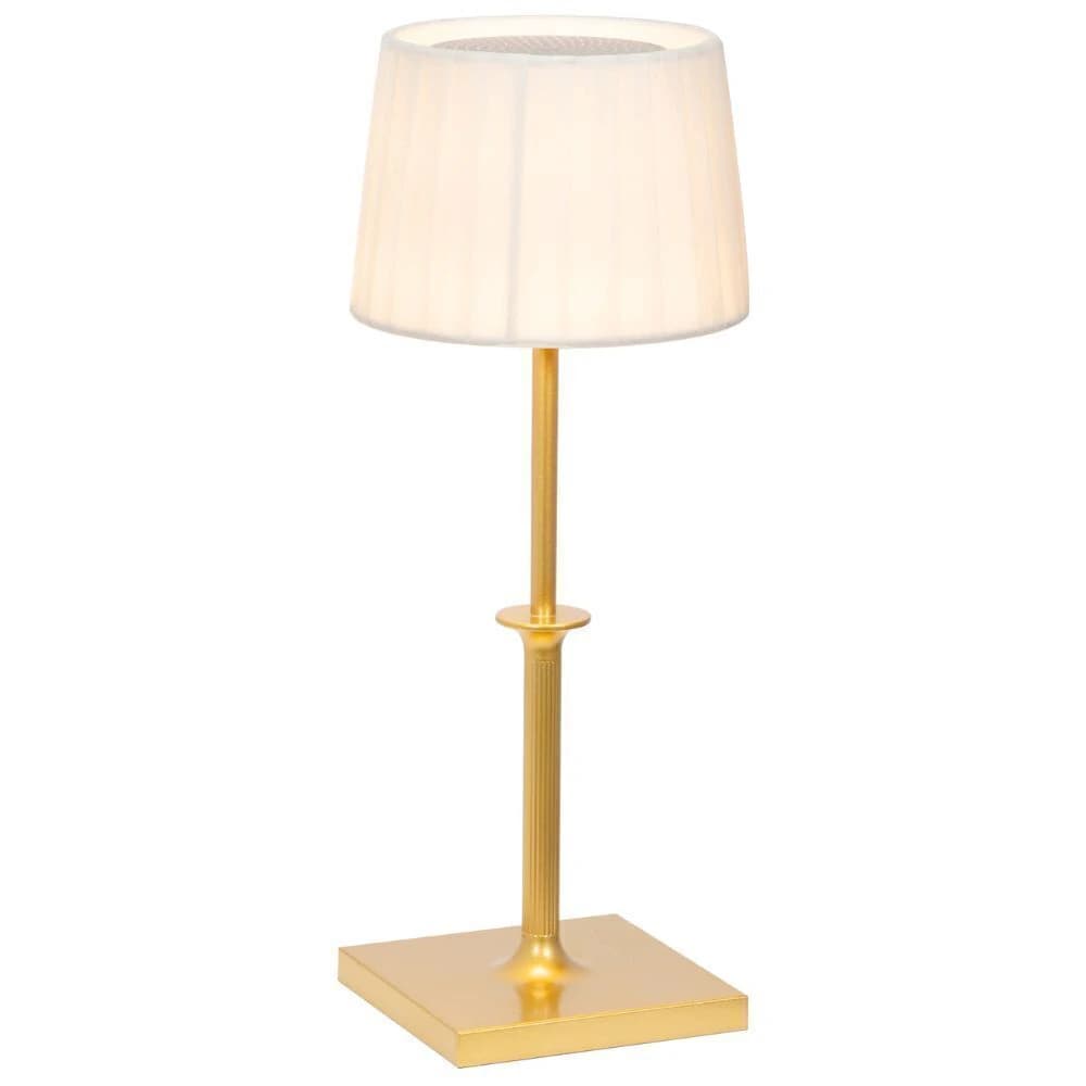 Luminária de Mesa Zafferano Poldina Clássica Gold 38cm