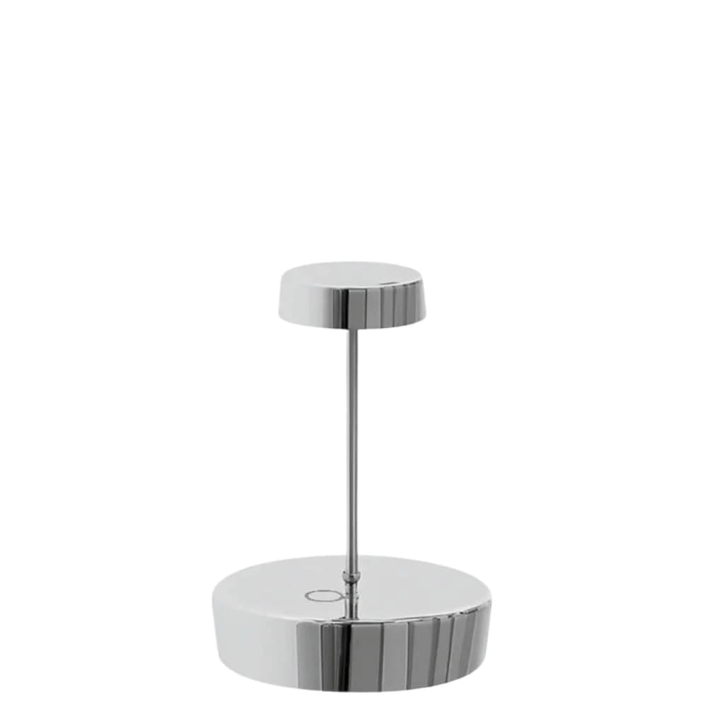 Luminária de Mesa Zafferano Swap Mini Cromo 12cm