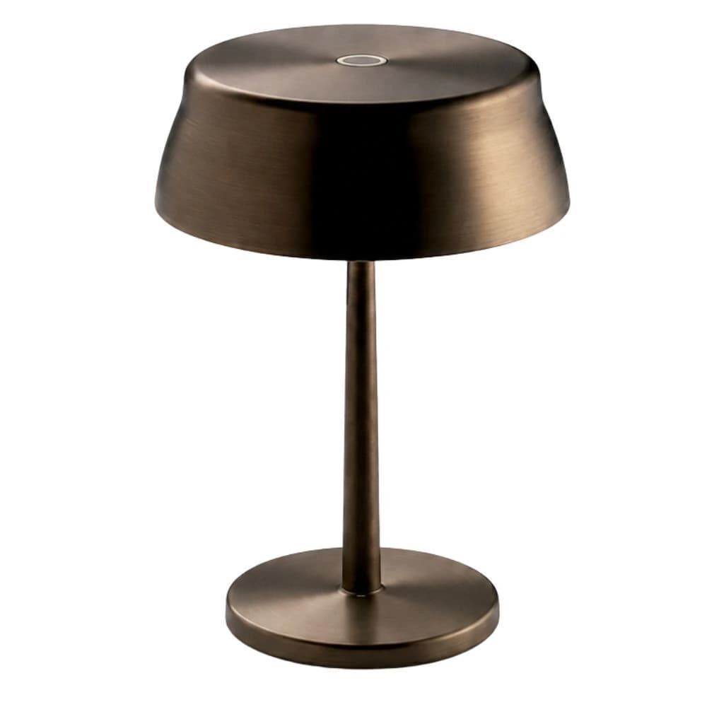 Luminaria Mesa Zafferano Sister Light Wifi Mini Cobre 13x17cm