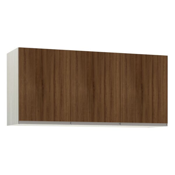 Maleiro Casal para Guarda-Roupa Modulado Legno 3 Portas de Abrir Nogueira MDP 67,2x145x45cm Prime Luciane