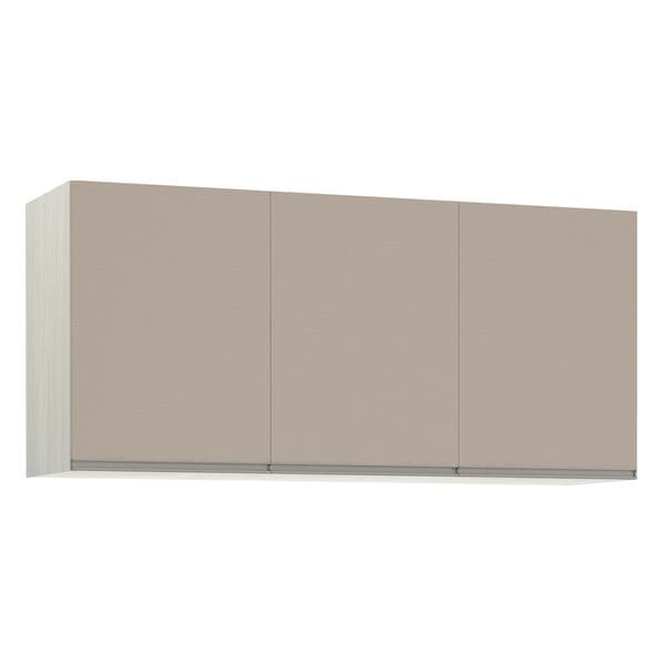 Maleiro Casal para Guarda-Roupa Modulado Legno Crema 3 Portas de Abrir Connect MDP 67,2x145x45cm Prime Luciane