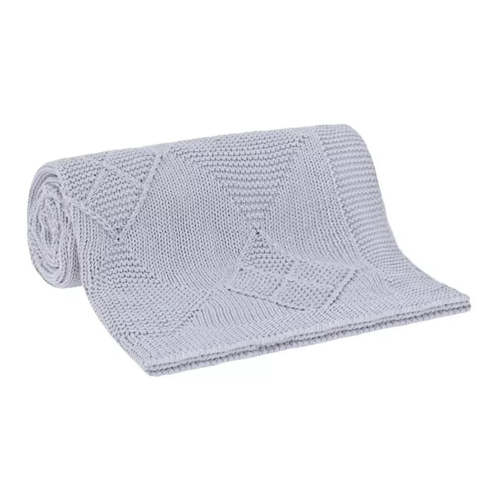 Manta Tricot Brioni Buddemeyer Prata 1,25 x 1,50 cm