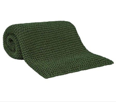 Manta Tricot Piemonte Buddemeyer Luxus Verde Floresta 1,30 x 1,70 m
