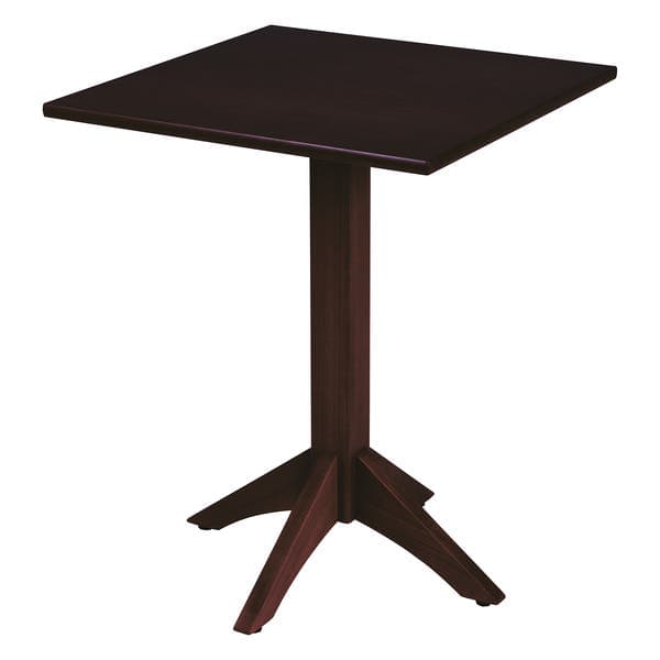 Mesa de Jardim Madeira 60x60x75cm Marrom Piazza Tramontina