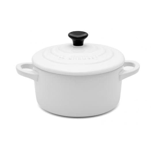 Mini Cocotte Le Creuset Branco 10 cm