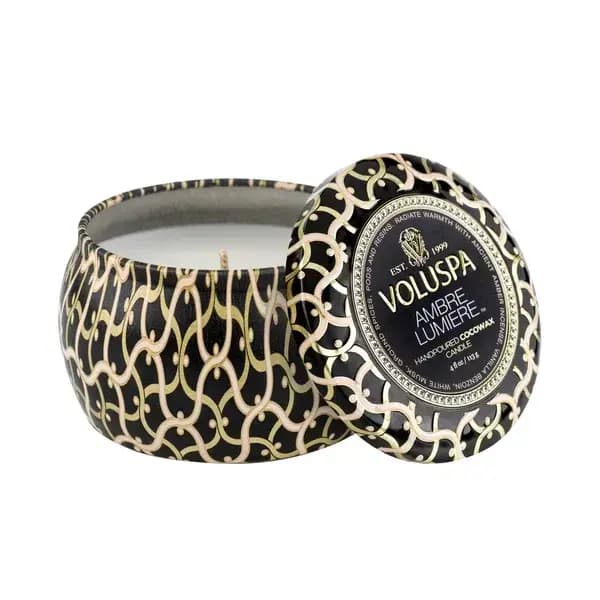 Mini Vela Lata Ambre Lumiere 25h Voluspa
