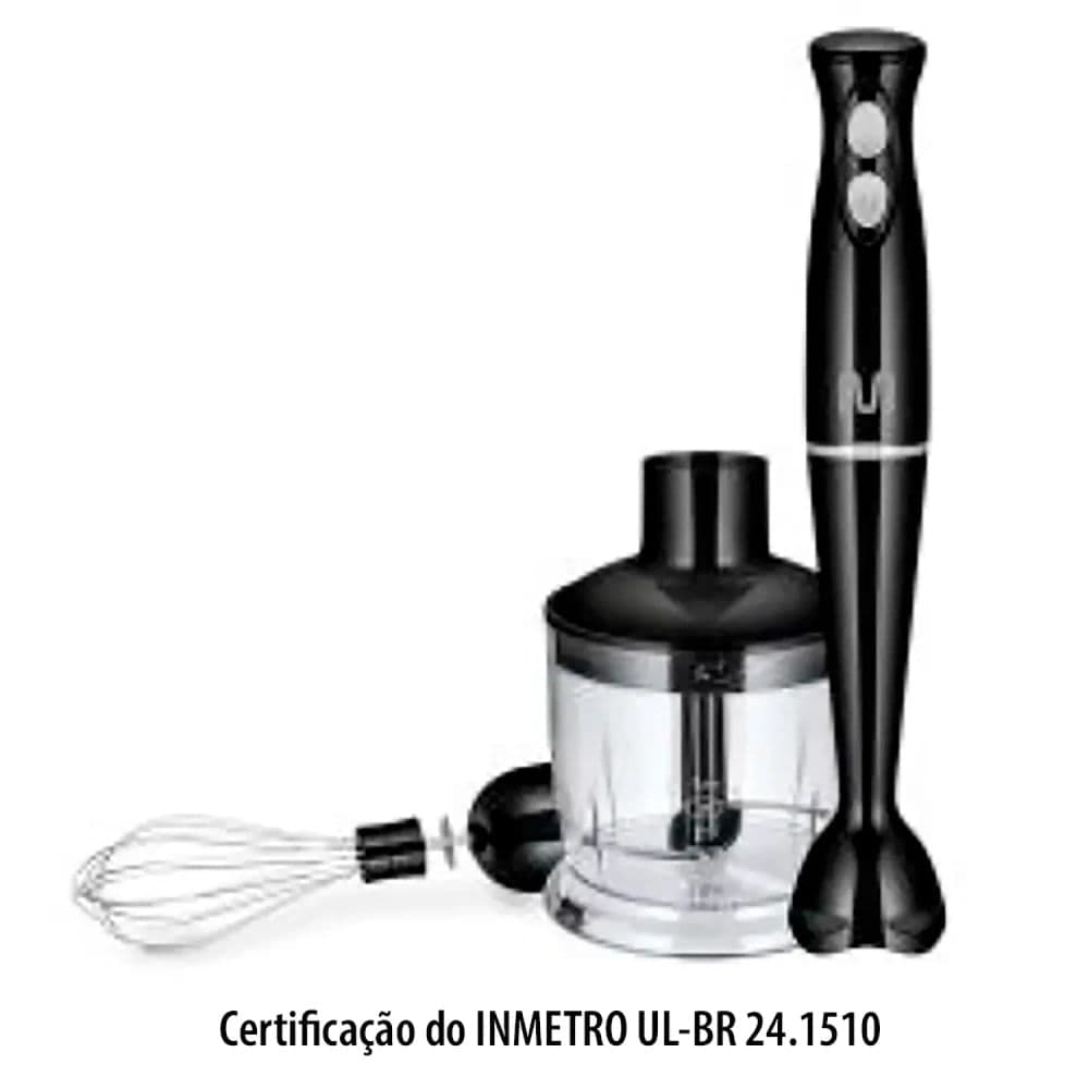 Mixer 3 em 1 Gourmet Preto - Multi