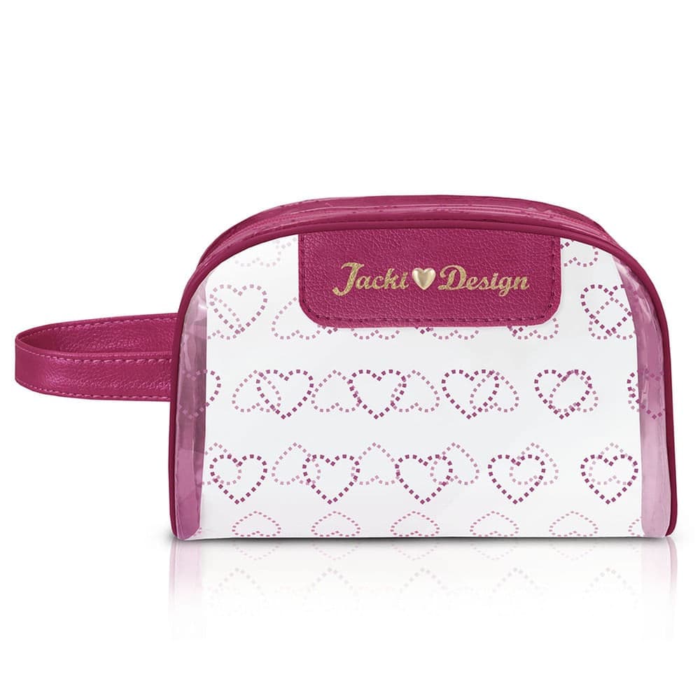 Nécessaire com Alça Love Vinho - Jacki Design