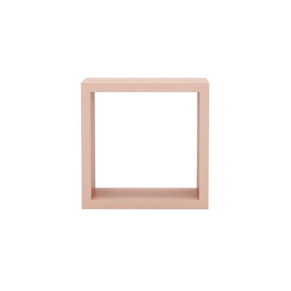 Nicho de Madeira MDF 25x25x15cm Rosa Montfácil