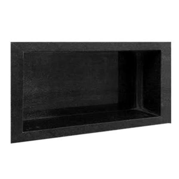 Nicho Granito Preto 30x60cm Preto sem Fundo com Borda 4cm