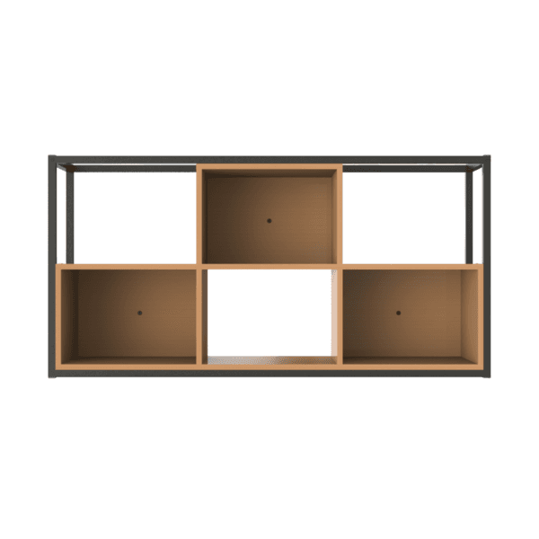Nicho Industrial de Madeira MDP Freijó 60x120x30cm Retangular Urbana Multivisão