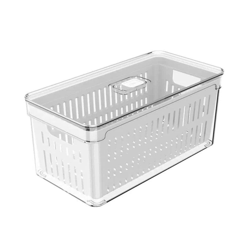 Organizador de Geladeira com Cesto Clear Fresh 5l Natural - Ou