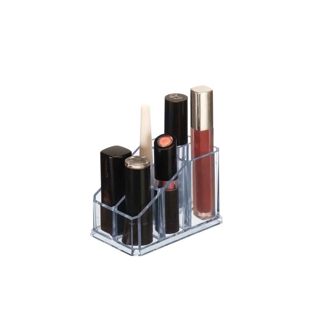 Organizador de Maquiagem com 6 Divisórias Clear - Arthi