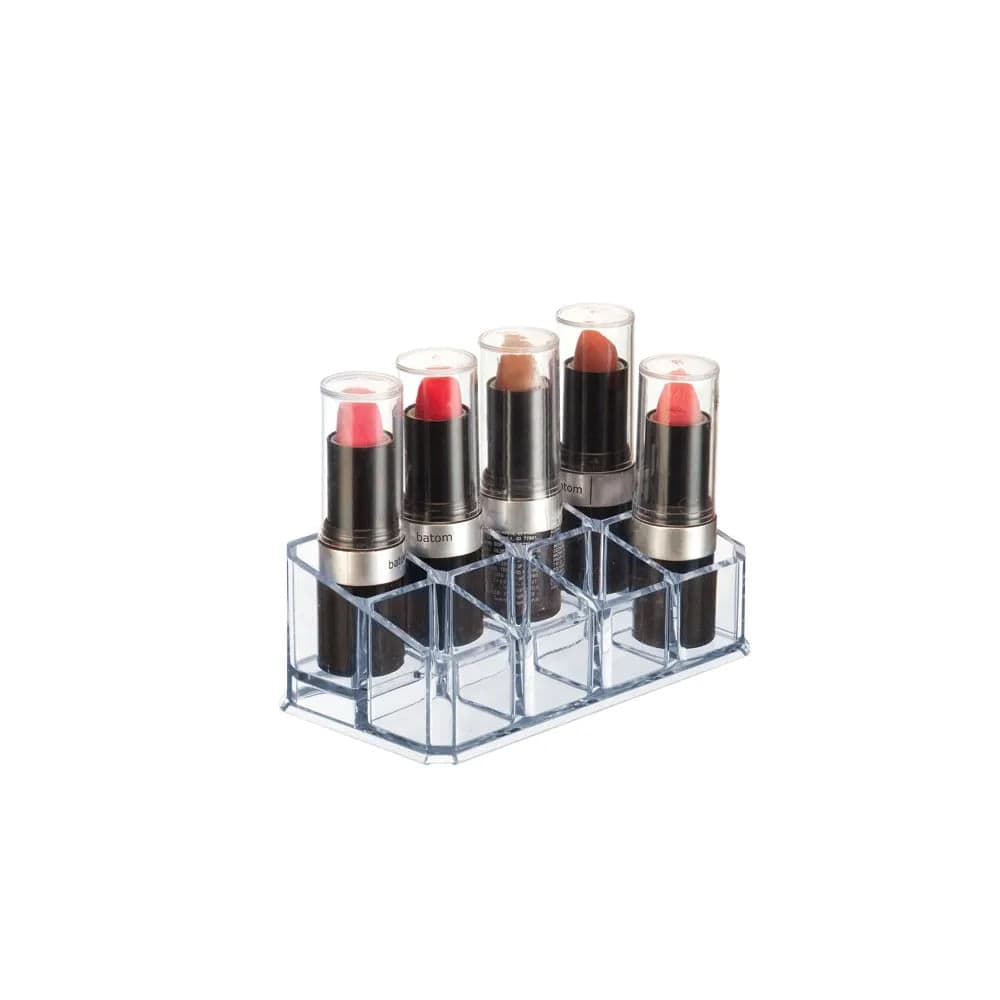 Organizador de Maquiagem com 8 Divisórias Clear - Arthi