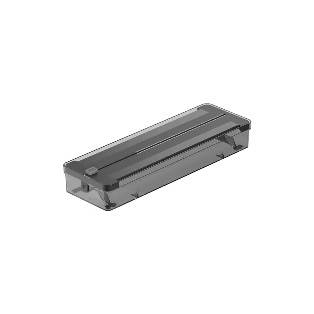 Organizador de Rolos Duplo e Cortador Clear Preto - Ou