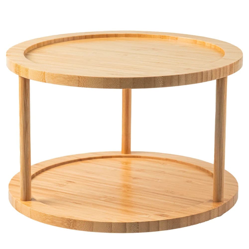Organizador Giratório Duplo Keep em Bambu - Ou